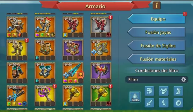 Rally Lead 1235%, 5 champ mítica 1 lvl 12 + 4 PURPURA! REMATO · 10 / 228