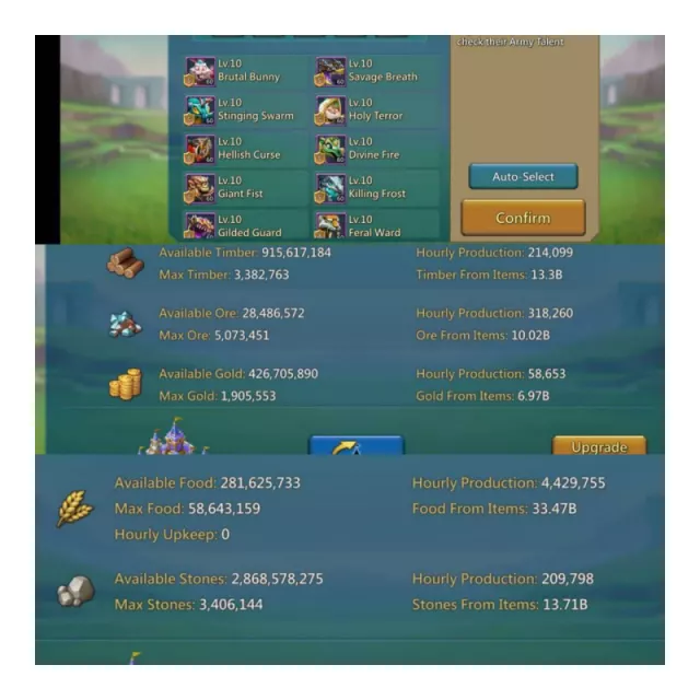 7 mythic champ  /  1214/1110/1115 max stats · 1 / 6