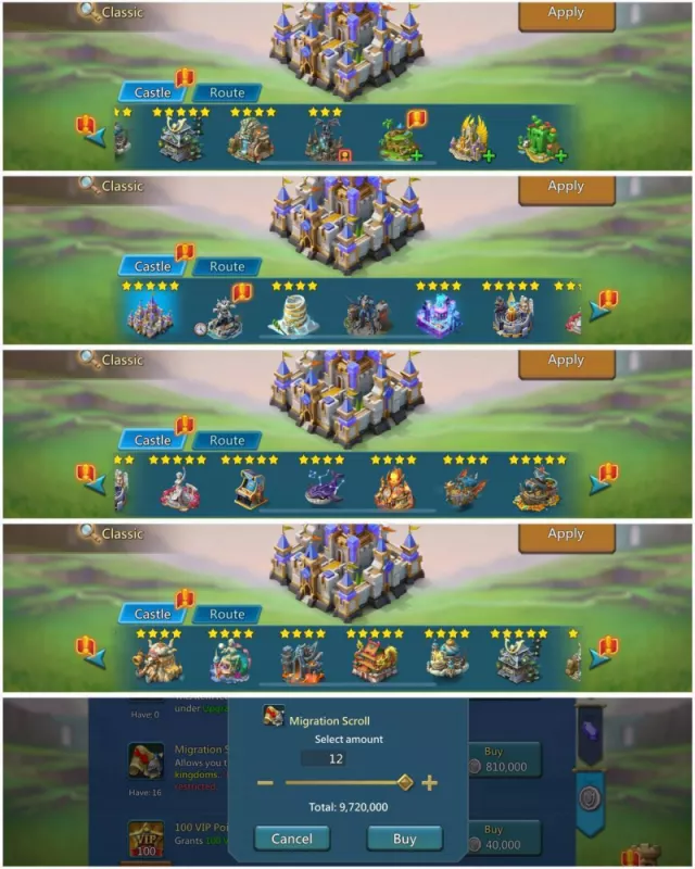5 Lv.10 Champs / 1340% stats · 3 / 7