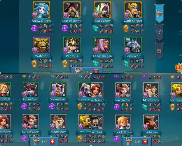 1.9b T5  / 4m gems / 25m+ t4 · 8 / 9