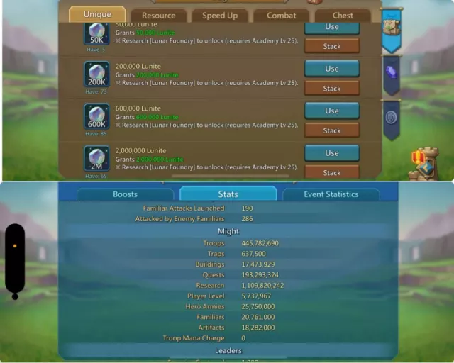 1.8b T5 / 950% blast · 4 / 9