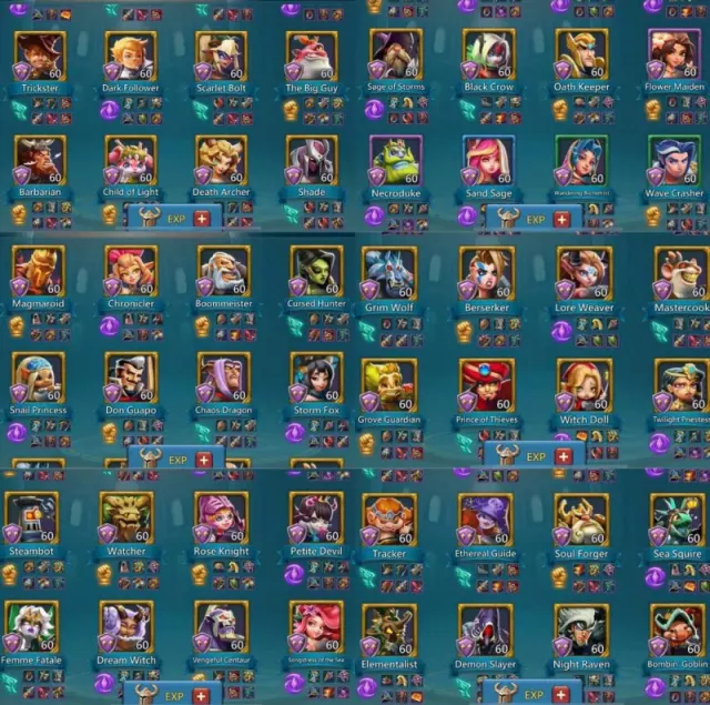 695~50 blessed~1113lvls · 6 / 6