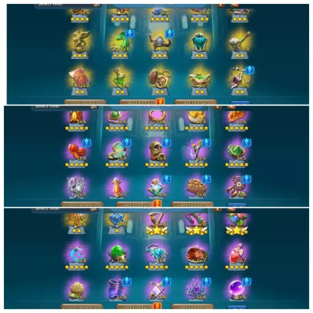 6 Champs / 1175-1115-1200% stats · 7 / 9