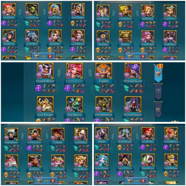 Best account : Base stats :637-627-633 · 7 / 7