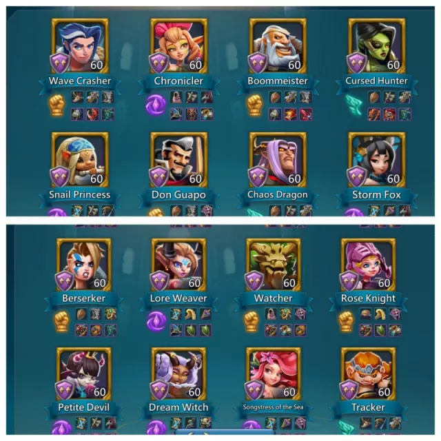 6xChamp  - Fams maxed · 6 / 6