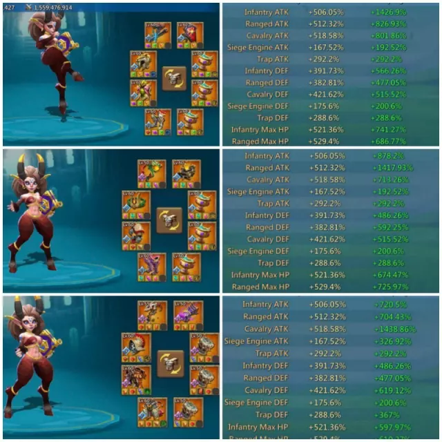 6+1 Champs - Low Quest / 506-512-516% Base stats · 7 / 7