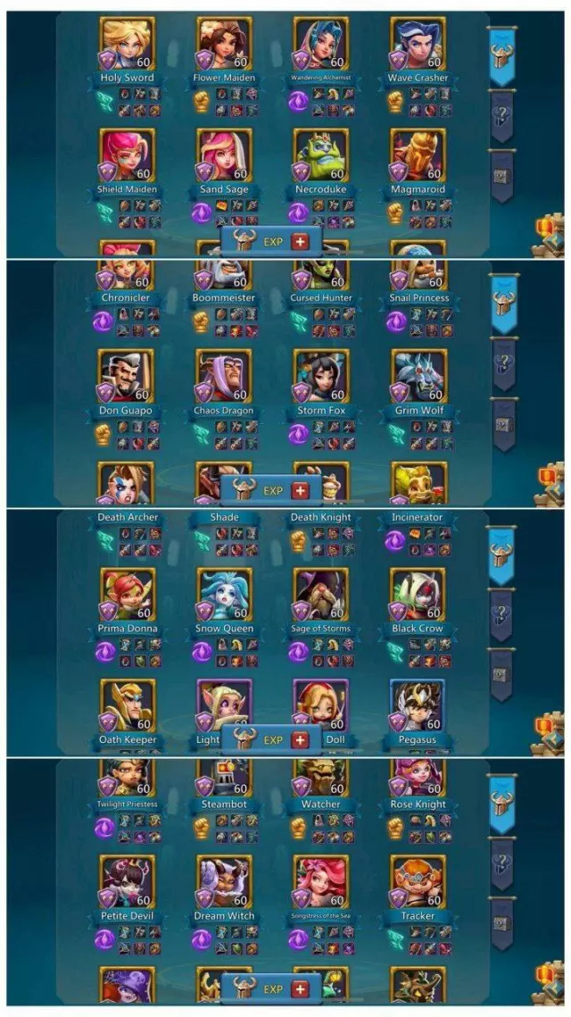 5 Lv.15, 7 Lv.12 Champs · 4 / 6
