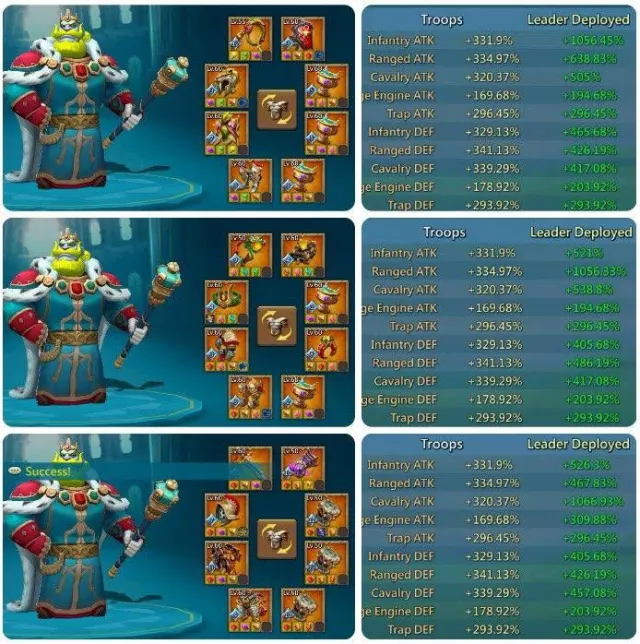 7 Champ mythic / 5 Cups mythic · 7 / 8