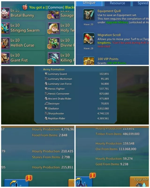 5 mythic champ  / Blasts 1103-1053-1146 · 1 / 5