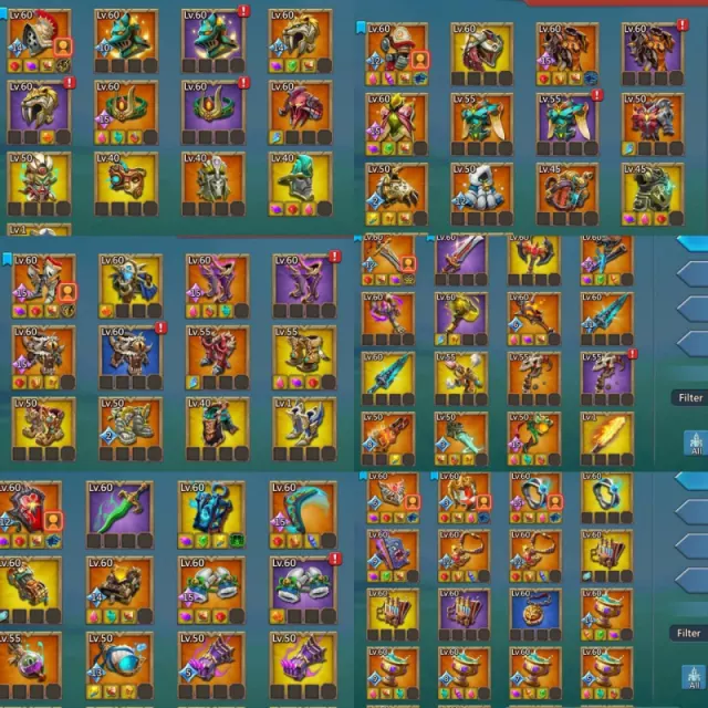 7 mythic champ / 1,2*champ lvl 15,14 · 7 / 8