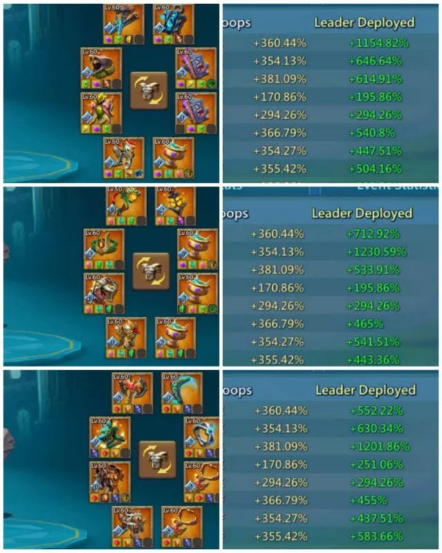 5 mystic champs + 3+1 cups · 1 / 3