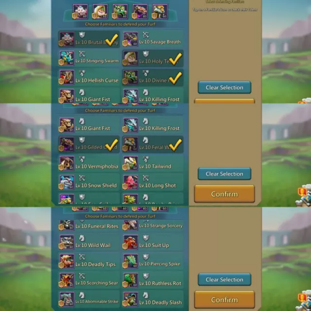 13 mythic champs 1 lvl 12 / 1240/1182/1192 max stats · 2 / 5