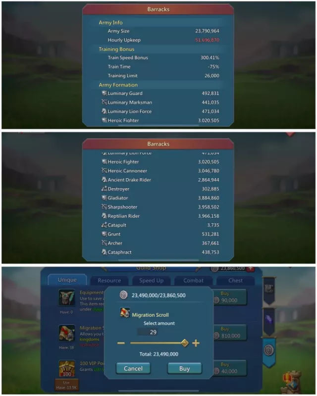 10+1 Champs / 1226-1158-1188% no forts · 1 / 7