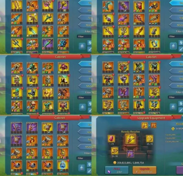 1116–1225-1203% stats / Low Quest Might · 1 / 6