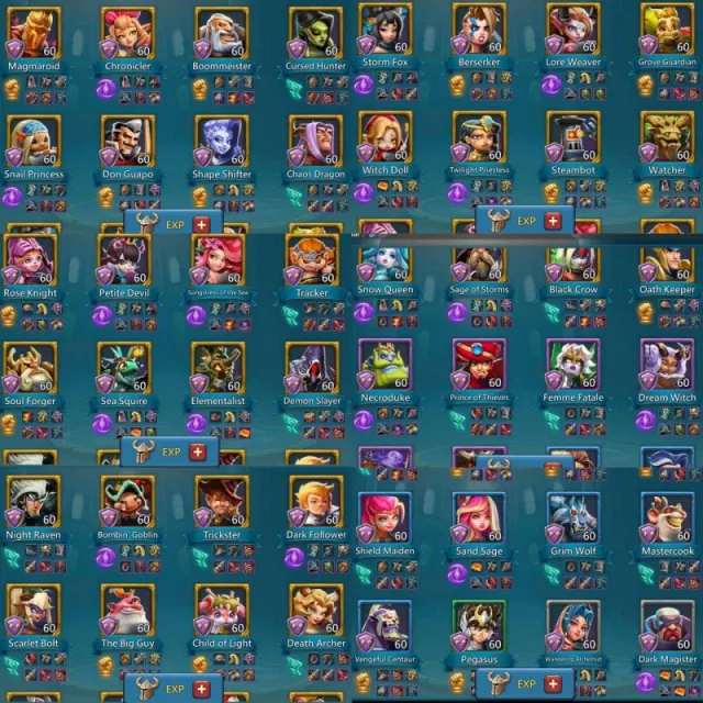 11 champ / 1x11k, 1 lvl 12 , 2 army jewels · 3 / 6