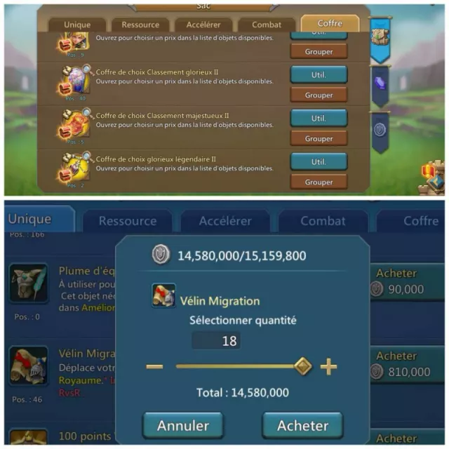 Low quest might / 9 champ full set · 1 / 9