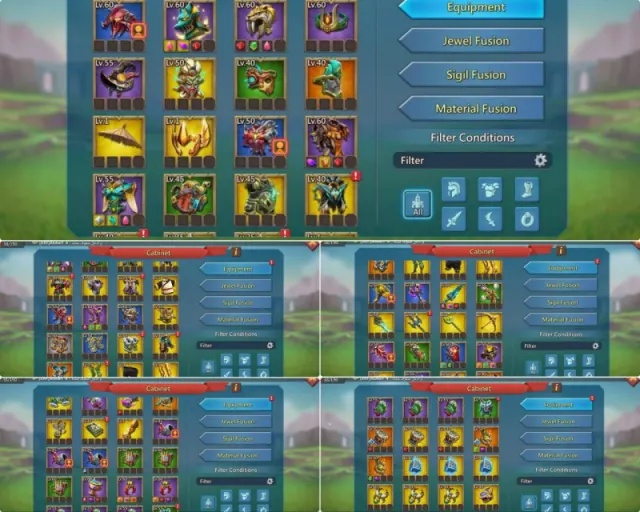1.9b T5  / 4m gems / 25m+ t4 · 9 / 9