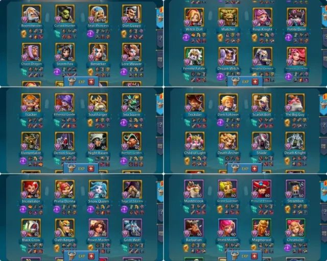 1.6b T5  5 champ / 1000% stats · 5 / 6