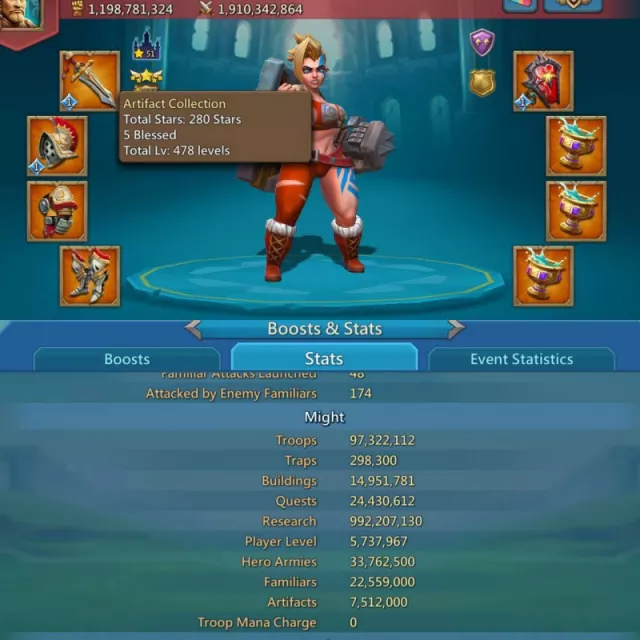 Low quests might / 5 champ · 1 / 6