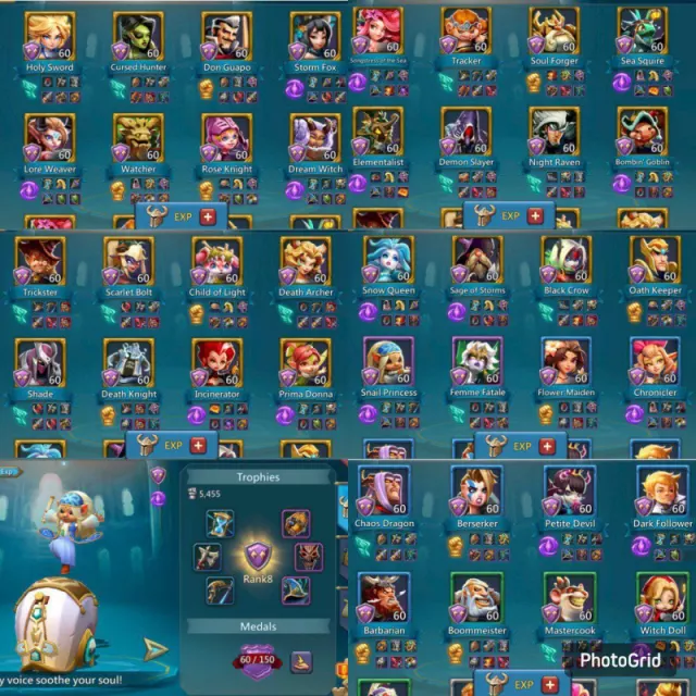 fly to K1653 / 4 mythic champ  2 lvl 13 champ · 6 / 6