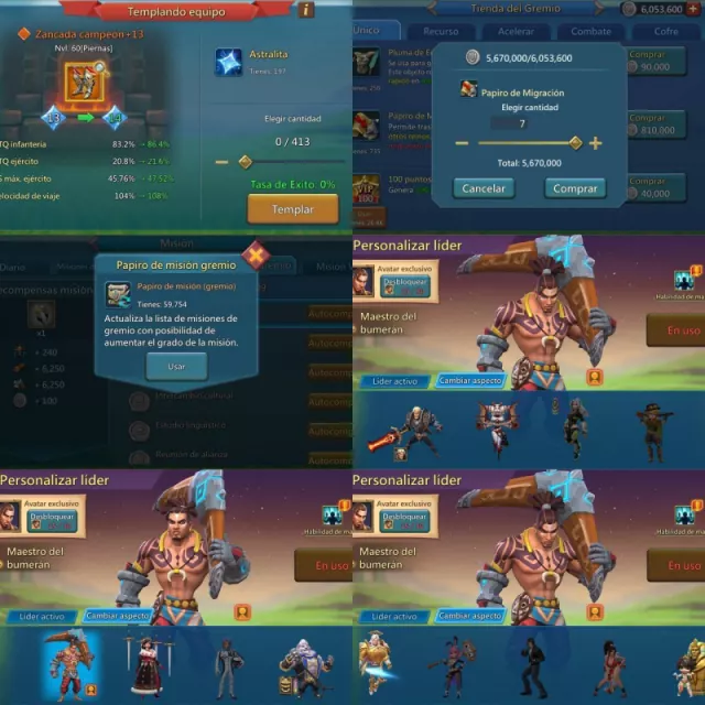 Lead full champ / 4lvl12 · 3 / 6
