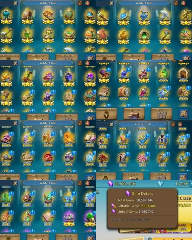 3x11k Heroes Gold / 1 Lv.3, 3 Lv.12 Champs · 7 / 9