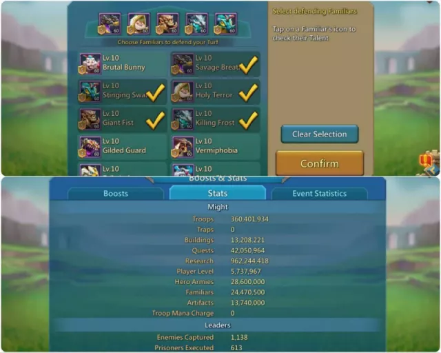 1.4b lead / 4 champ / 1000% blast · 2 / 6