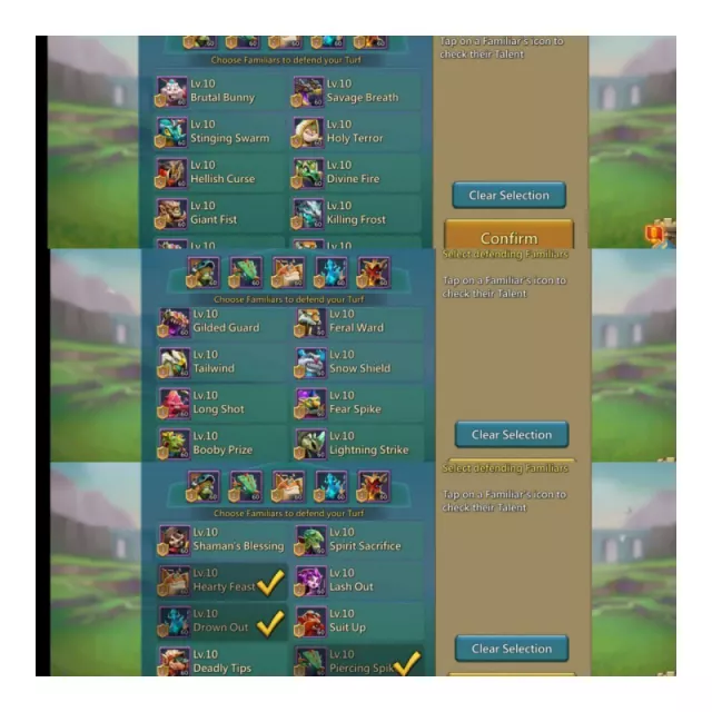 10mythic champ  / 3 lvl 12*1 lvl 11 · 2 / 6