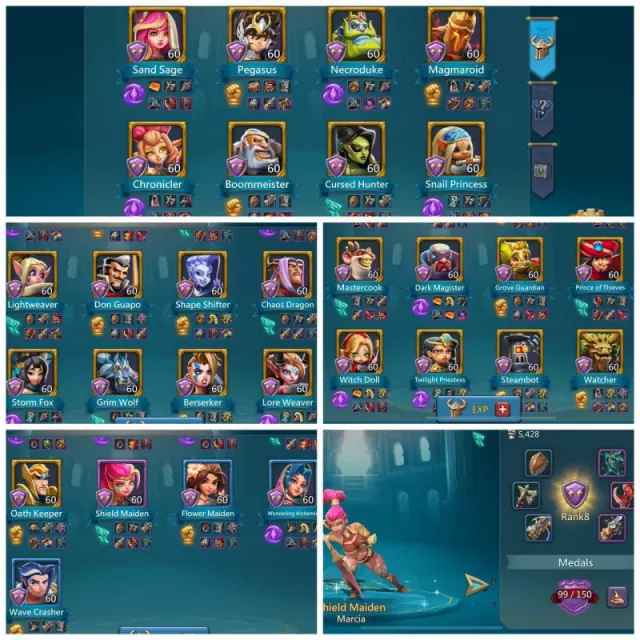3x11k / 210 stars  / 22 Champ ( 7 accessories ) · 3 / 5