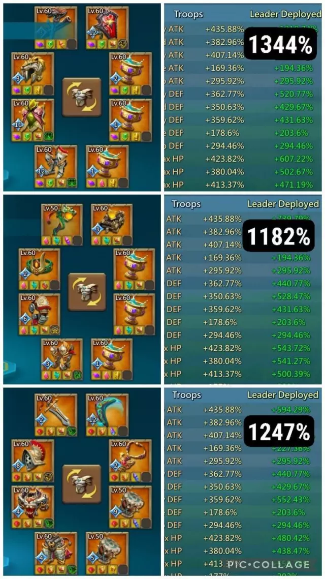 1 Hero 11k gold / 13 Champ mytic · 3 / 6