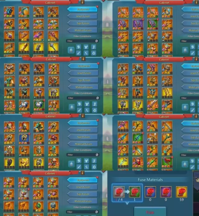 Stats: 1905-1882-1898% / Base stats: 813/808/817% · 1 / 7