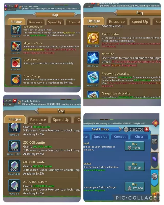 7 mythic champ / 1324-1231-1347 (max) · 3 / 6