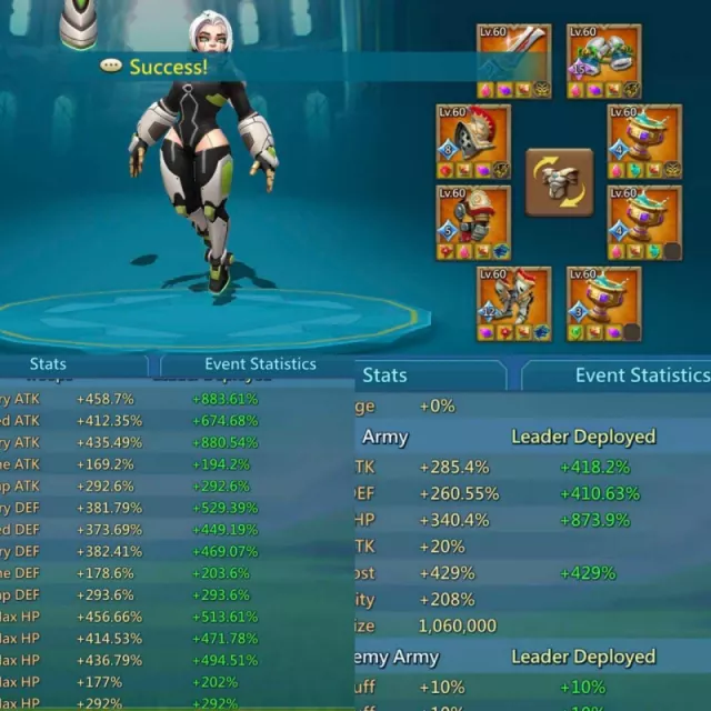 11 champ / 1x11k, 1 lvl 12 , 2 army jewels · 6 / 6