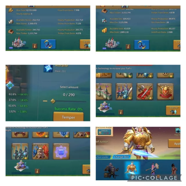 low quest might  / 9 mythic champs · 1 / 6