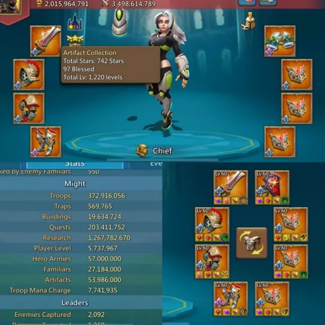 3*11k hero gold /  20 mythic champ · 1 / 6