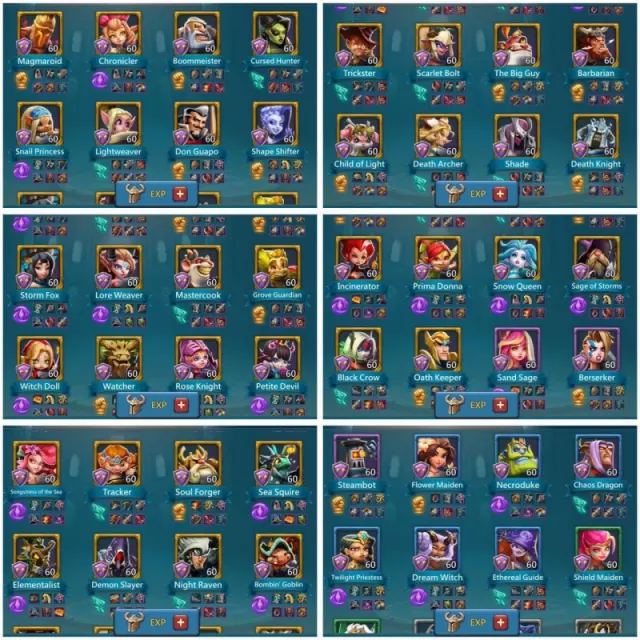 2x11k Heroes Gold / 11+1 Champs · 6 / 6