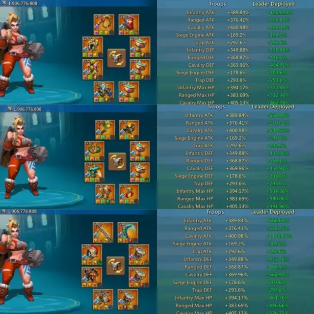 Full Champ / 1209-1107-1193% stats · 6 / 6