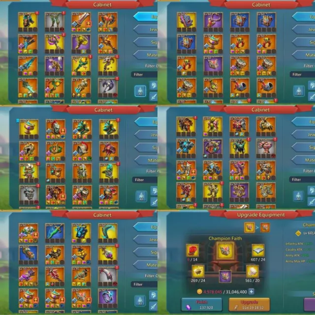 Can go K1525 / 650~36 blessed~1010lvls · 1 / 6