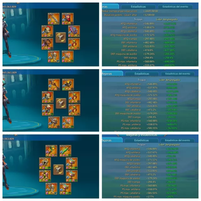 Mid Quest lead account /  547-538-540 White Stats · 3 / 8