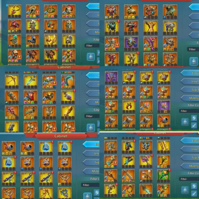 low quest leader /  6 mythic champs / 5 cups · 3 / 5