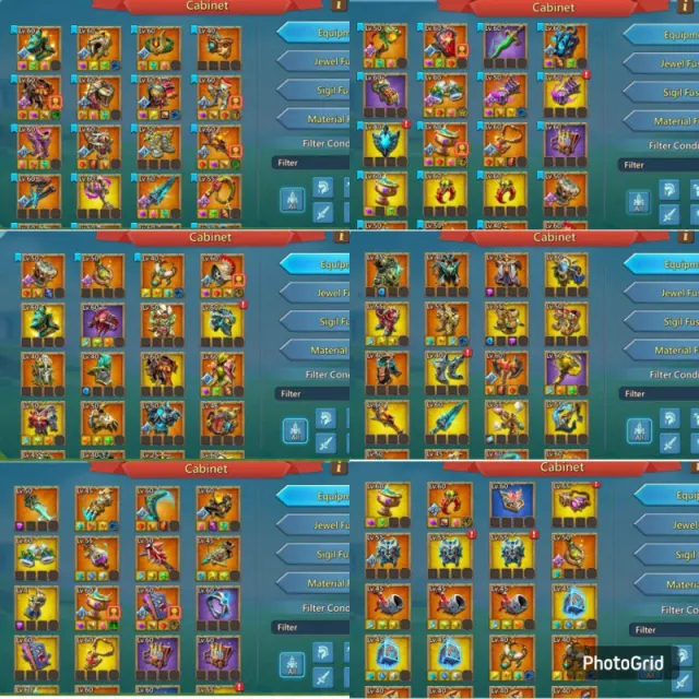 fly to K1653 / 4 mythic champ  2 lvl 13 champ · 5 / 6