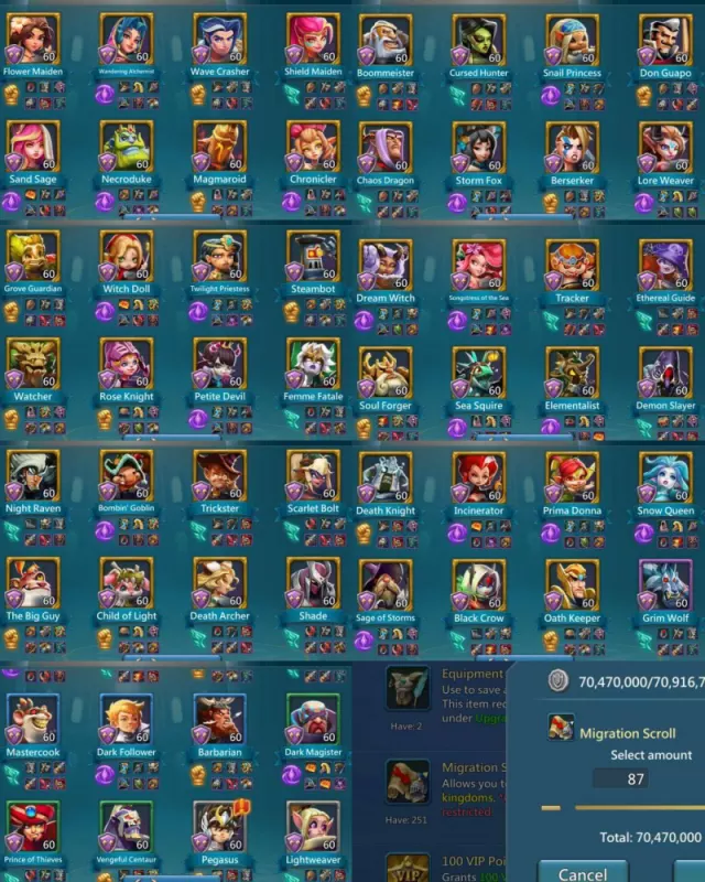 Low Might RL, Base Stats 546/536/553 · 7 / 8
