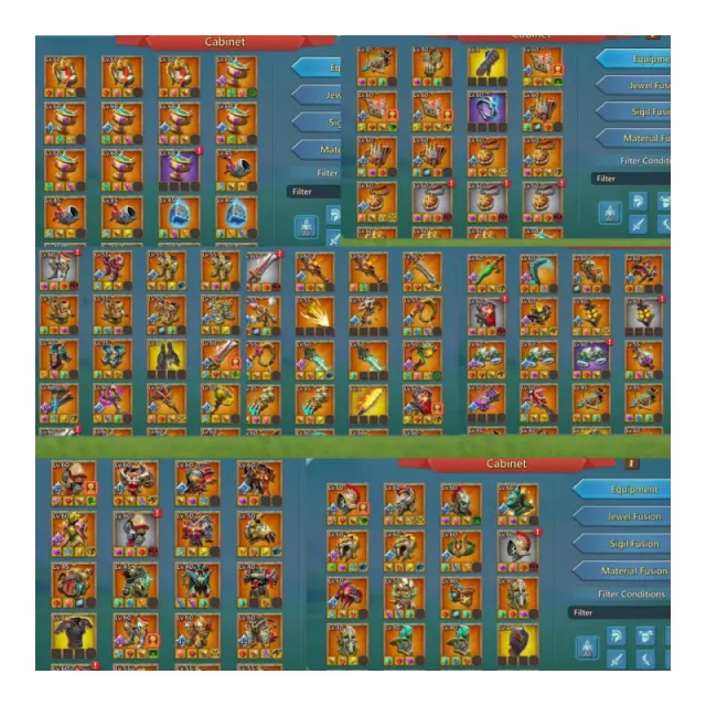 3×11k+5,5 Gold / 1700% stats · 5 / 6