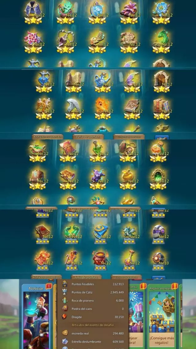 Max Stats: 1820-1764-1821% · 2 / 9