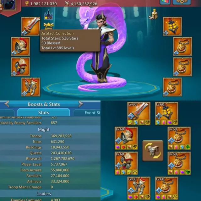 3*11K heroes / 22 champ · 2 / 6