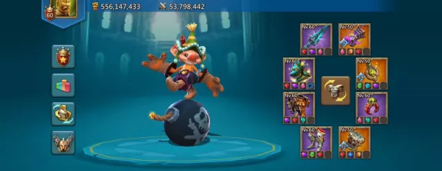T5 550M LORDS MOBILE ACCOUNT | 6M+ TROOPS | 9★ CASTLE SKIN | 380★ ARTI · 5 / 6