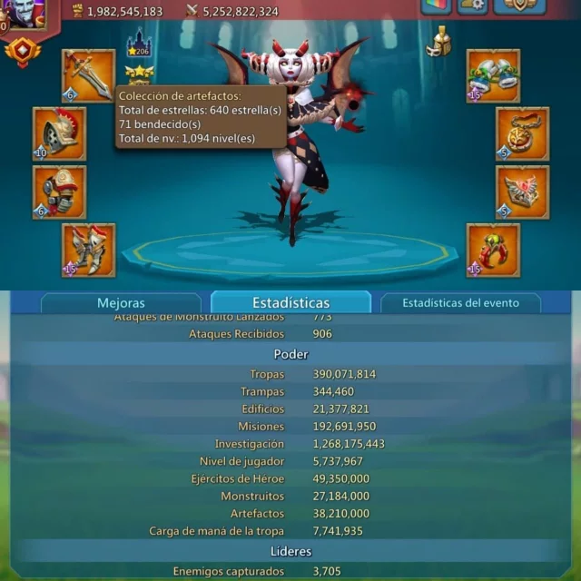 CUENTA LORDS MOBILE | 1 CHAMP | REF 82E1D · 1 / 2